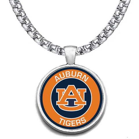 Large Auburn University AU Tigers Mens 24" Chain Pendant Necklace FREE SHIP' D30 Cover