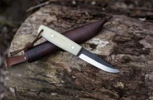 Bone handle vintage fixed blade knife usa | knife lot | knife sharpener | gift - Picture 1 of 9