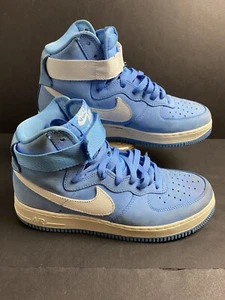 Nike Air Force 1 Hi Retro QS University Blue/Summit White 8.5 743546-400 UNC - Picture 1 of 11