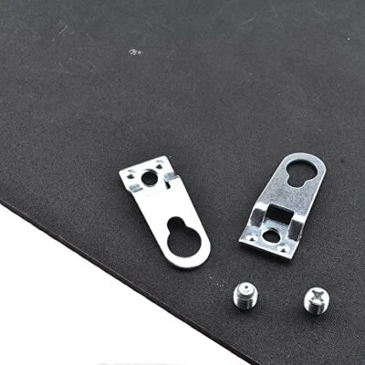 Gancho de aleación de aluminio de metal soporte de marco de fotos gancho de panel de esquina plana-10 piezas Foto 1 de 4