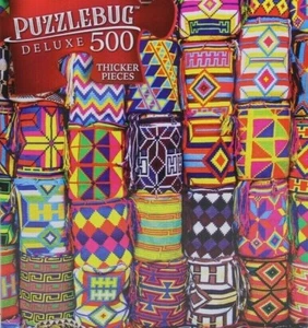 500 Pieces Jigsaw Puzzle Colorful Columbian Mochillas Puzzlebug Deluxe 20X12 - Picture 1 of 3