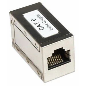  Accoppiatore RJ45 Cat6 8P8C Femmina/ Femmina, FTP, Silver - Foto 1 di 2