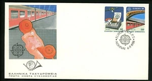 Postal History Greece FDC #1621-1622 Europa telecommunications satellite 1988 - Picture 1 of 2