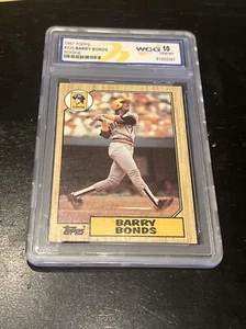 Barry Bonds“ROOKIE”1987 Topps #320 baseball card  (WCG Gr. 10 GEM-MINT) - Picture 1 of 2