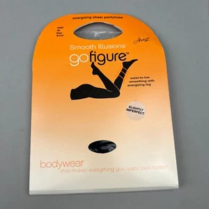 Pantimedias Gofigure Smooth Illusionas, talla AB, negras - Imagen 1 de 7