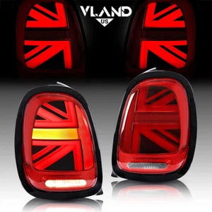 VLAND For 2014-2023 Mini Cooper F55 F56 F57 Red Black LED Tail Lights Rear Lamps - Picture 1 of 12