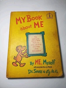 Dr. Seuss My Book About Me 1969 VINTAGE *Actual 1st Edition RARE HC (Filled Out) - Picture 1 of 11