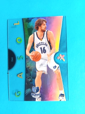 Tarjeta base Fleer Ex NBA Pau Gasol #18 2006-07 acetato Memphis Grizzlies Foto 1 de 2