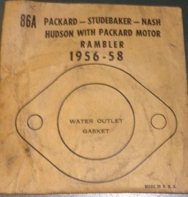 Junta termostática McCORD 86A; se adapta a Packard 1956-58; STUDEBAKER; NASH; Hudson, etc. Foto 1 de 2