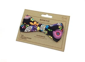 Dog Bow Tie, Sugar Skulls, Mexican Day of the Dead, Dickie Bow, Dog Accessories - Picture 1 of 6
