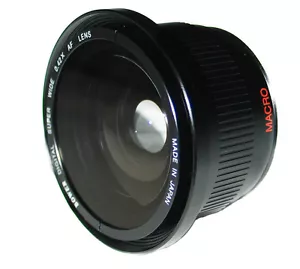 FishEye Fish eye Wide Angle Lens with Macro for Canon Rebel XSi XT XTi 18-55mm - Picture 1 of 1