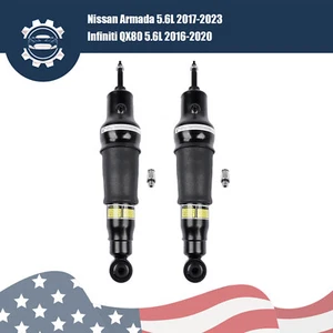 Pair Rear Suspension Shock Absorbers for Infiniti QX56 2011-2013 QX80 2014-2020 - Picture 1 of 14