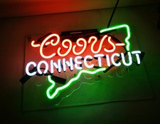 Coors Light CONNECTICUT Lite Art Neon Sign Lamp Light Decoration Advertising