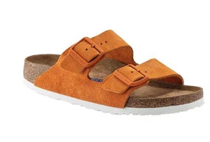 Birkenstock Arizona Two-Strap Comfort Sandal- Narrow Width 10 Euro 41-Orange - Picture 1 of 9