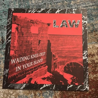 LAW - Wading Knee Deep In Your Blood - RED VINYL LP - 1999 - INDUSTRIAL / NOISE - Image 1 of 3