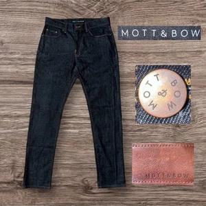 Jeans uomo MOTT & BOW denim scuro preppy slim fit gamba dritta elasticizzato 32x32 - Foto 1 di 2