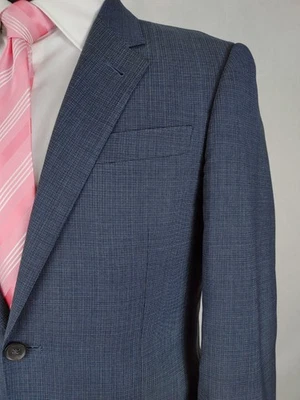 Paul Smith London Suit Jacket Blazer Mens 36/38R Gray Wool Screen Nailshead - Image 1 of 4