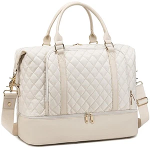 Women Ladies Travel Weekender Bag Overnight Duffel Carry-on Tote Bag with Lug... - Picture 1 of 9