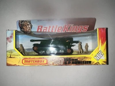1974 Matchbox Battle Kings K-107  55 mm S.P. Howitzer. Battle Kings Diecast - Image 1 of 4