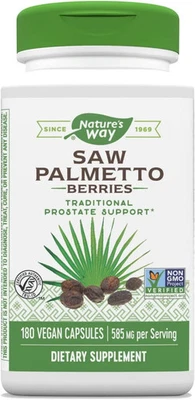 Cápsulas Nature's Way Saw Palmetto Berries, apoyo tradicional para la salud de la próstata Foto 1 de 3
