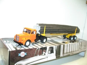 SCANIA L110 Timber Transporter, Exceptional Semi-Trailer Truck 1:43 Altaya - Picture 1 of 3