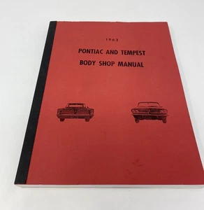 Pontiac and Tempest 1963 carrocería manual de taller - original - OEM / cubierta rara / usado en excelente estado - Imagen 1 de 6