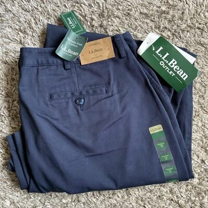 Pantalones LL Bean Favorite Fit para mujer sin arrugas Bayside azul marino talla 16 mediano alto - Imagen 1 de 7