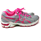 Asics Running Shoe Womens Size 8 Gray Pink Gel Titanium T3B6Q
