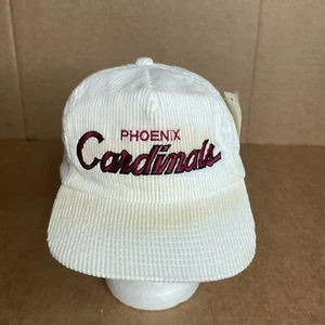 Neu Vintage Phoenix Cardinals Sport Spezialitäten Skript Cord Riemen Rücken Kord Mütze - Bild 1 von 12