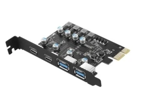 4 Port USB 5Gb/s 3.2 PCI-E Adapter Karte PCI-Express x1 Erweiterungskarte PCIe - Afbeelding 1 van 6