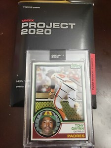 Topps PROJECT 2020 Card #64 - 1983 Tony Gwynn by Joshua Vides *Print Run: 3,368*