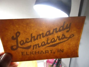 vintage Lochmandy Motors Elkhart Indiana auto car dealership decal sticker - Picture 1 of 3