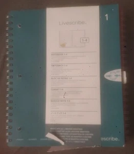 4 Pack Livescribe Dot Paper Notebooks 8.5 x 11 College-Ruled 100 Sheets Each~NEW - Picture 1 of 6