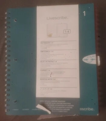 4 Pack Livescribe Dot Paper Notebooks 8.5 x 11 College-Ruled 100 Sheets Each~NEW - Image 1 of 4