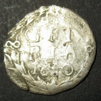 Certificado Autenticidad 1640 Colonial Holandés Nueva York Plata Medio Centavo Gelderlan Foto 1 de 4