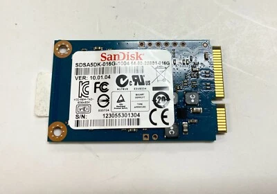 SanDisk mSATA 16GB Solid State Drive SDSA5DK-016G-1004 XE550C22-H01US - Image 1 of 2