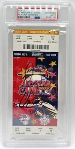 Greg Maddux & Chipper  Jones Signed 2000 MLB All Star Game Ticket Stub PSA/DNA - Picture 1 of 2