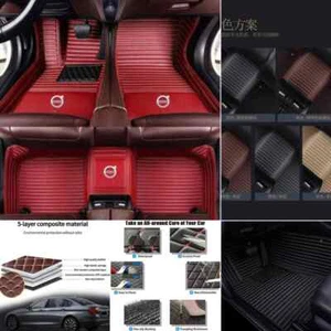 For Volvo All Model Car Floor Mats Pu Leather Carpets Waterproof Front & Rear - Imagen 1 de 24
