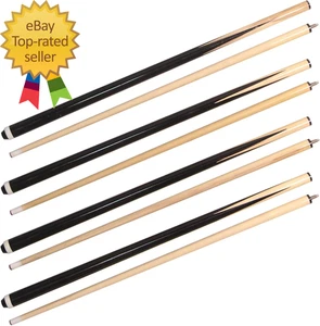 Pool Cues 2-Piece 58 Inch House Bar Billiard Cue Sticks 19Oz - 21Oz 13Mm Glue-On - Picture 1 of 1