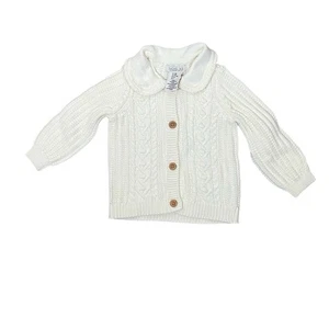 NWT Rachel Zoe Ivory Button Front Knit Cardigan Sweater Size 18 Months - Picture 1 of 11