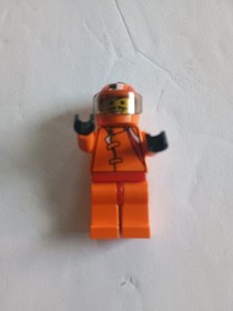 LEGO &reg;-Minifigur Race Driver Car 56 Karo-Helm  Set 4587 Duel Racers - rac017