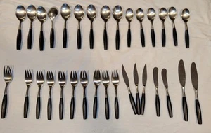 Dansk Fjord 32-Pc Flatware Set ‑ Resin/Steel Denmark Mid-Century Modern - Picture 1 of 10