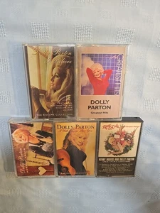 Dolly Parton Lot 5 Cassettes: Greatest Hits, I Believe, Hungry Again,I Will,xmas - Picture 1 of 6