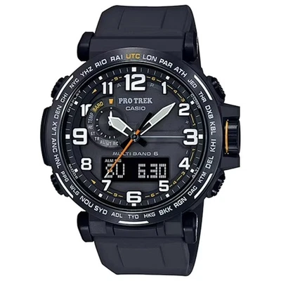 Casio Pro Trek PRW6600Y Tough Solar Atomic World Time Black Mens Watch - Image 1 of 2