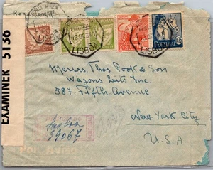 Goldpath: Portugal cubierta 1942 a EE. UU. registrada censurada CV879_P01 - Imagen 1 de 2