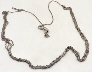 HERMOSO COLLAR SÓLIDO DE CUATRO FILAS DE ORO BLANCO DE 18k hecho por OTC ITALIA 4 GRAMOS - Imagen 1 de 6