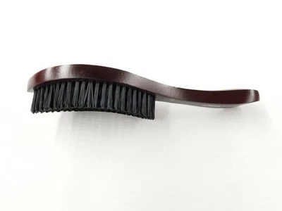 Magic Wave Curved Brush Hard Premium Boar Bristles Mahogany Brown WBR001AH - Image 1 of 4