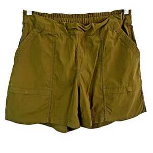 REI CO OP Savannah Trails Shorts Womens M Green Outdoor Hiking Pockets Stretchy - Picture 1 of 12