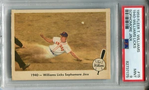 1959 Fleer Ted Williams #15 1940 - Williams Licks Sophomore Jinx PSA 9 MINT - Picture 1 of 2
