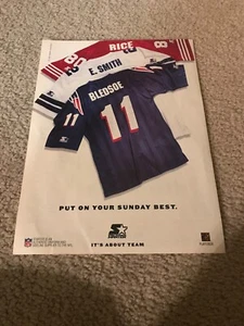 Vintage 1995 EMMITT SMITH STARTER JERSEY JERRY RICE 49ERS DREW BLEDSOE PRINT AD - Picture 1 of 1